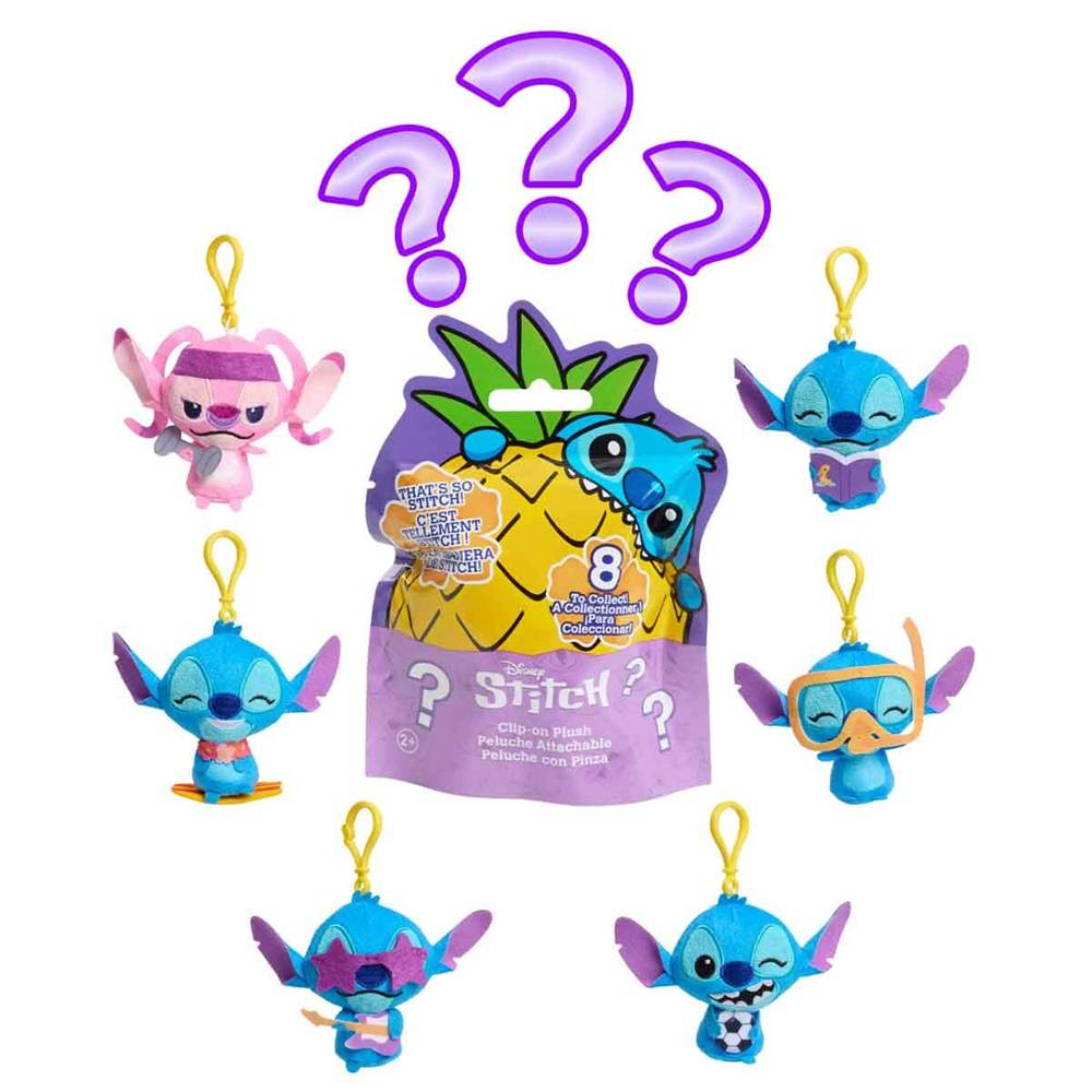 Disney Stitch Klipsli Peluş Anahtarlık Sürpriz Paket