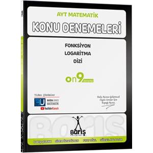 Barış Yayınları AYT Matematik Fonksiyon Logaritma Dizi Konu Denemeleri