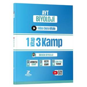 Zeduva Yayınları Biosem AYT Biyoloji 1 Kitap 3 Kamp Video Ders Kitabı