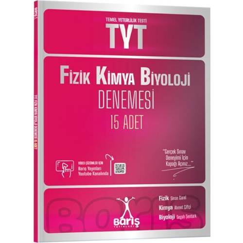 Barış Yayınları TYT Fizik Kimya Biyoloji FKB Denemesi 15 Adet