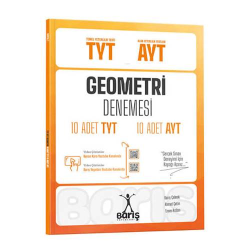 Barış Yayınları TYT-AYT Geometri Denemesi 10 Adet TYT 10 Adet AYT