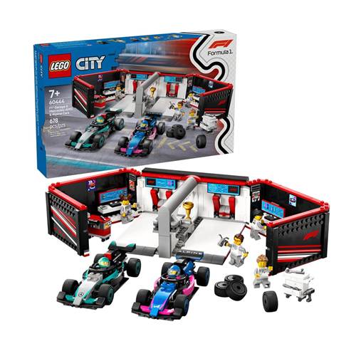 Lego City F1 Garajı ve Mercedes-AMG ve Alpine Arabaları