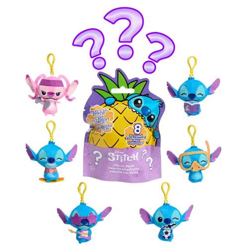 Disney Stitch Klipsli Peluş Anahtarlık Sürpriz Paket