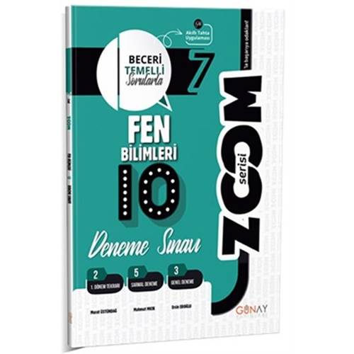 7. Sınıf Zoom Serisi Fen Bilimleri 10`lu Deneme Sınavı