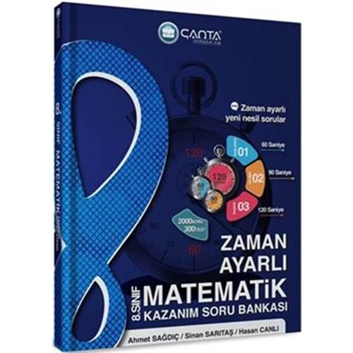 Çanta Yayınları 8. Sınıf Matematik Zaman Ayarlı Kazanım Soru Bankası