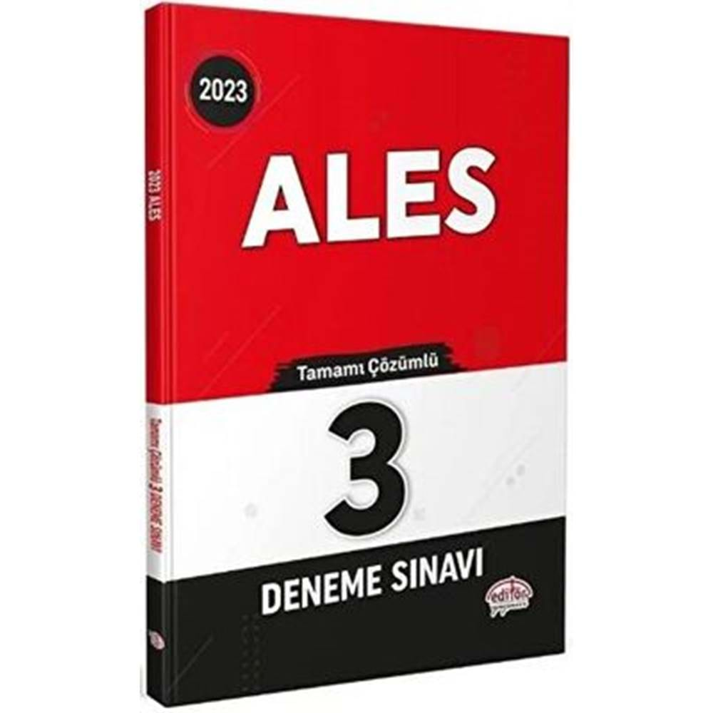 Editör 2023 ALES 3 Deneme Çözümlü