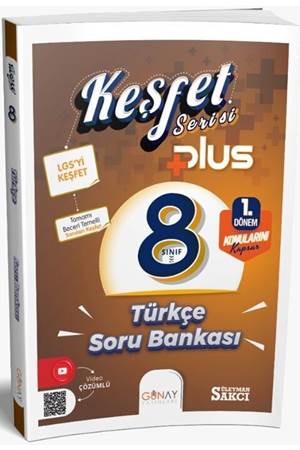 Günay Yayınları 8. Sınıf Keşfet Plus Serisi Türkçe 1. Dönem Soru Bankası