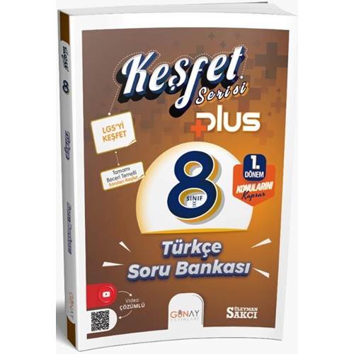 Günay Yayınları 8. Sınıf Keşfet Plus Serisi Türkçe 1. Dönem Soru Bankası