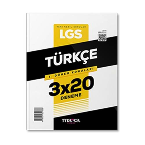 Marka Yayınları 2024 LGS 1. Dönem Konuları Türkçe 3 Deneme