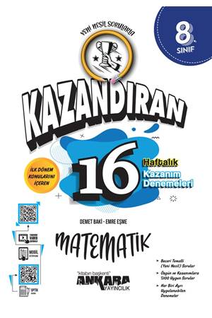 ANKARA 8.SINIF MATEMATİK 1. DÖNEM 16 HAFTA KAZANIM DEN.