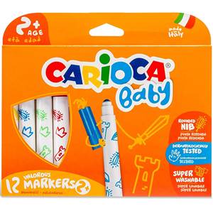 CARIOCA KEÇELİ BOYA JUMBO YIKNABİLİR 12 Lİ 42814