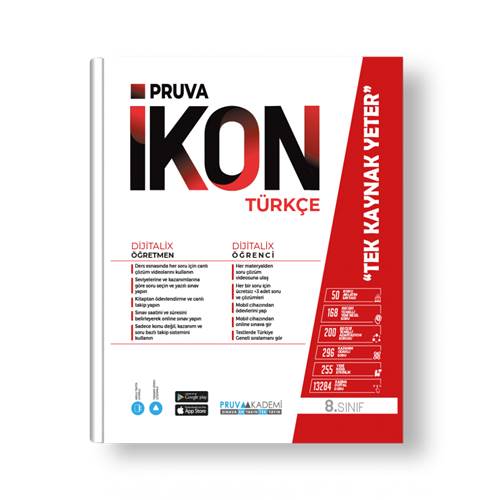 Pruva Akademi 8. Sınıf İkon Türkçe Konu Anlatım Kitabı