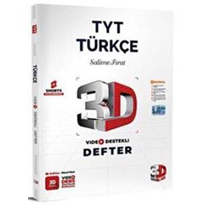 3D Yayınları TYT Türkçe Video Destekli Defter