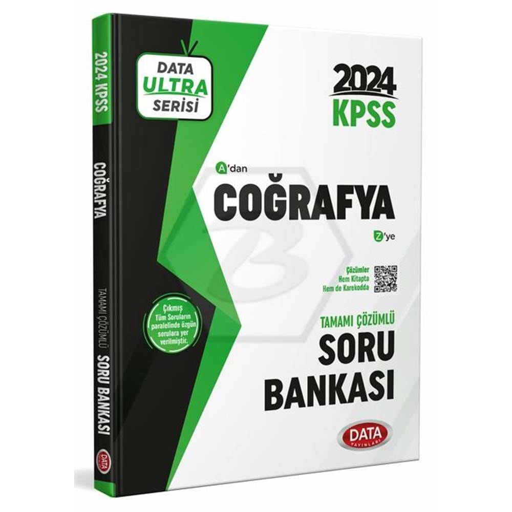 Data Yayınları 2024 KPSS Coğrafya Ultra Serisi A dan Z ye Soru Bankası