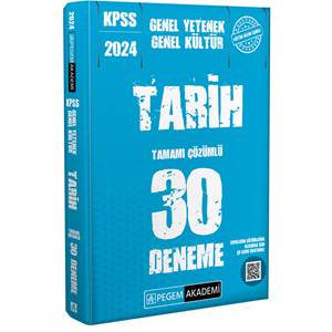 Pegem Akademi 2024 KPSS Genel Yetenek Genel KültürTarih 30 Deneme