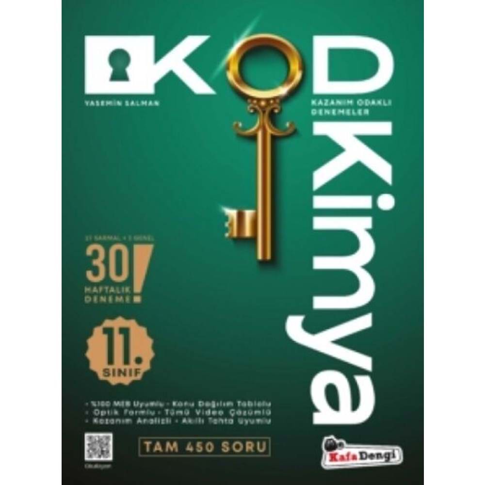 KafaDengi 11. Sınıf KOD Kimya Haftalık Sarmal Deneme
