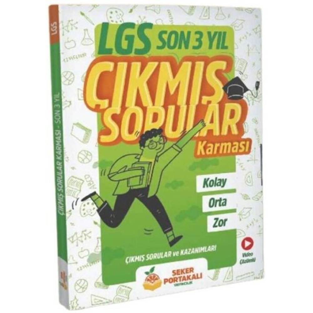 Şeker Portakalı Yayıncılık 8. Sınıf LGS Son 3 Yıl Çıkmış Sorular Karması