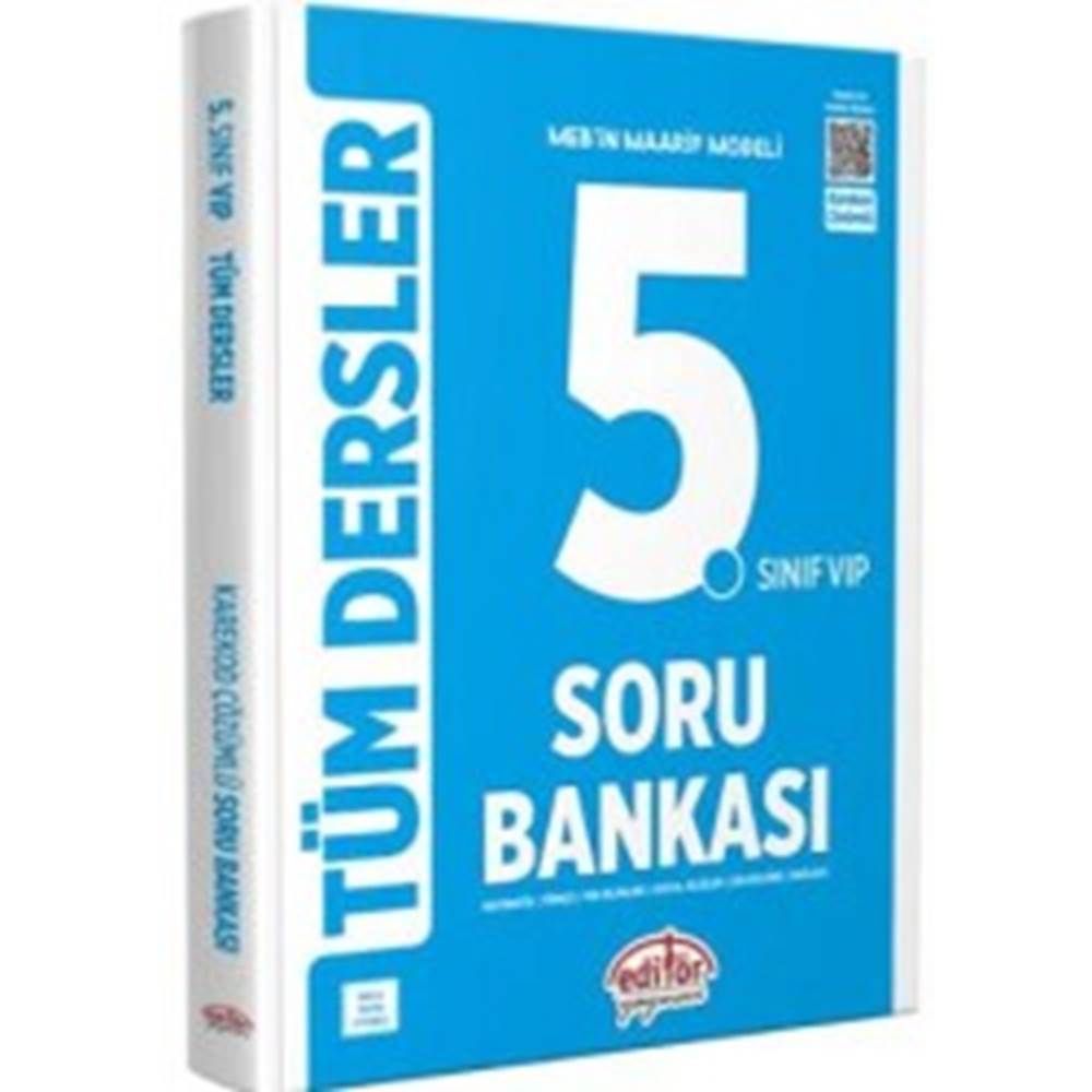 Editör Yayınevi 5. Sınıf VIP Tüm Dersler Soru Bankası