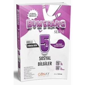 Günay Yayınları 5. Sınıf Bumerang Sosyal Bilgiler Etkinlikli Akıllı Defter Kitap