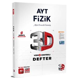 3D Yayınları AYT Fizik Video Destekli Defter