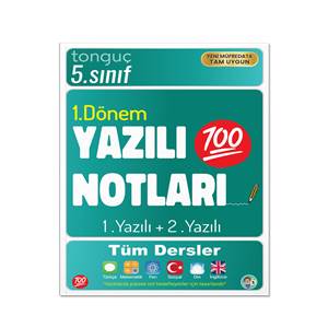 5. Sınıf Yazılı Notları 1. Dönem 1 ve 2. Yazılı