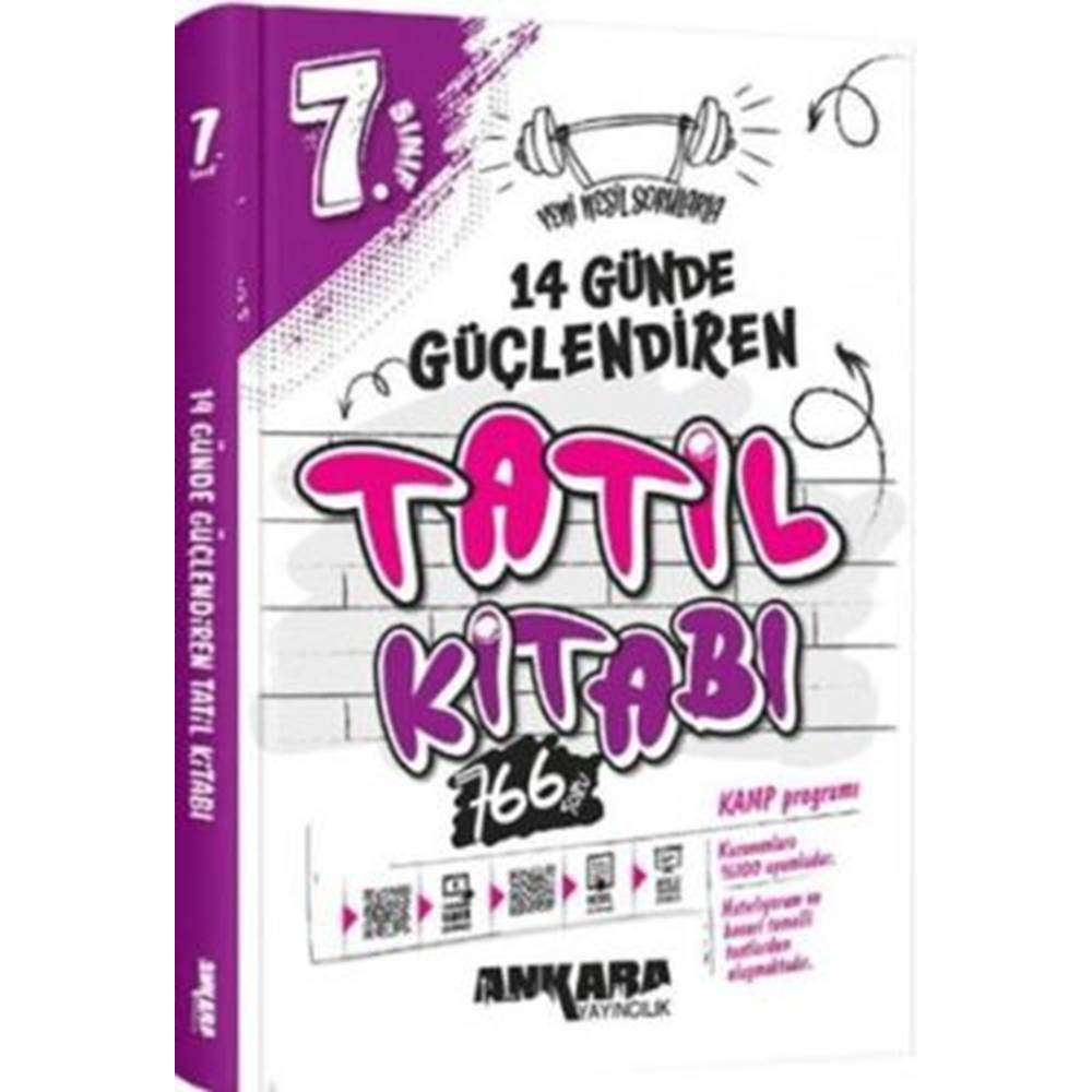 Ankara Yayıncılık 7. Sınıf 14 Günde Güçlendiren Tatil Kitabı