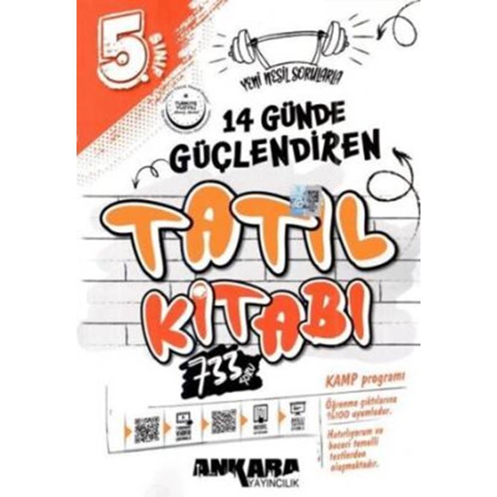 Ankara Yayıncılık 5. Sınıf 14 Günde Güçlendiren Tatil Kitabı