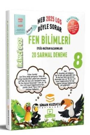 Sinan Kuzucu Yayınları 2025 8. Sınıf İkinci Doz Sarmal Branş Denemeleri Fen Bilimleri