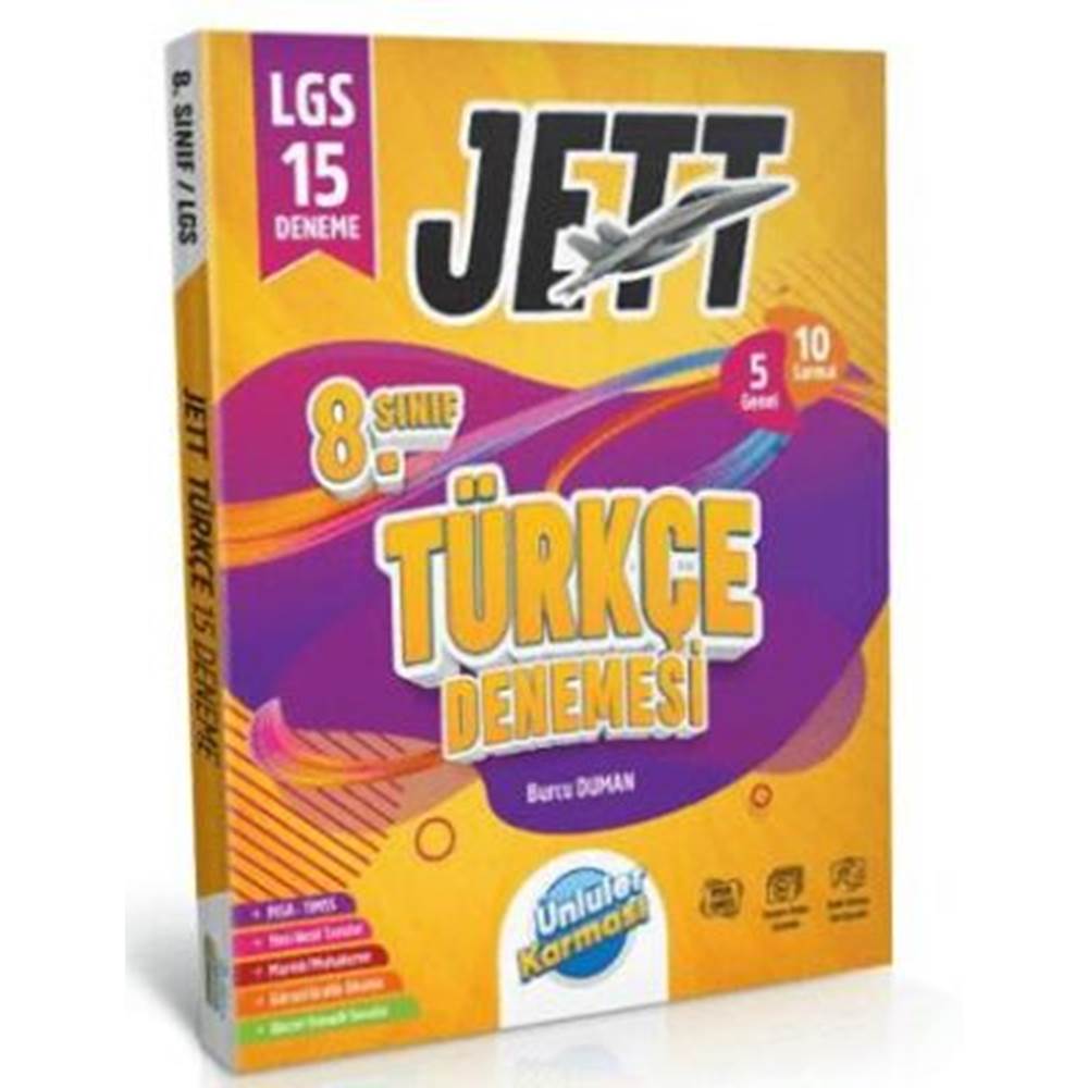 Ünlüler Karması 8. Sınıf Jett Türkçe 15 Deneme