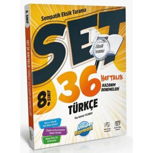 Ünlüler Karması 8. Sınıf Türkçe 36 Haftalık Kazanım Denemeleri