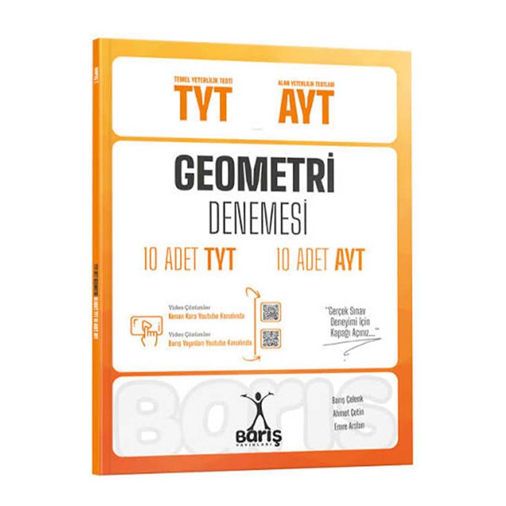 Barış Yayınları TYT-AYT Geometri Denemesi 10 Adet TYT 10 Adet AYT