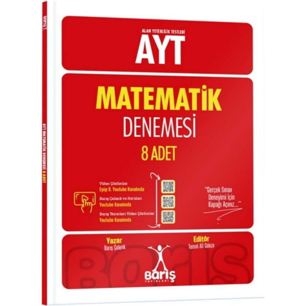 Barış Yayınları AYT Matematik Denemesi 8 Adet