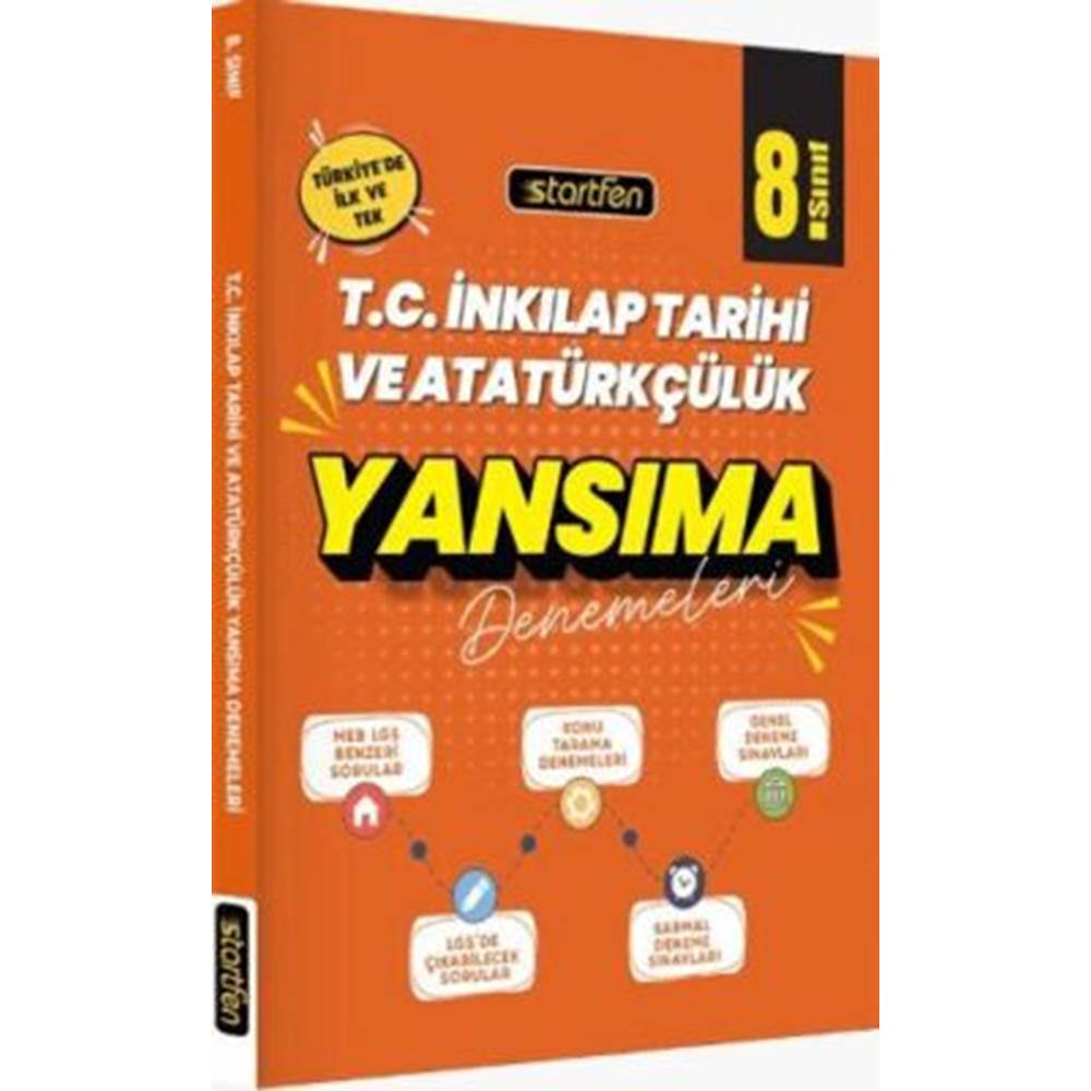Startfen Yayınları 8. Sınıf T.C. İnkılap Tarihi ve Atatürkçülük Yansıma Denemeleri