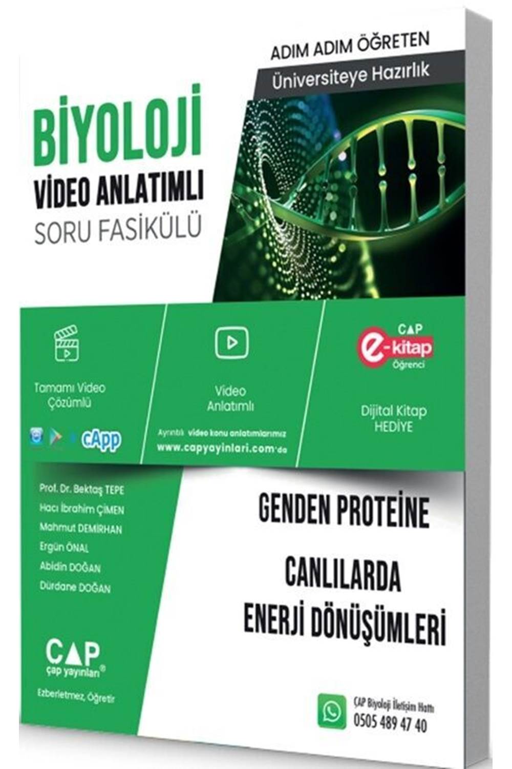 Çap Yayınları YKS TYT AYT Üniversite Hazırlık Biyoloji Genden Proteine Canlılarda Enerji Dönüşümleri Konu Anlatımlı Soru Bankası