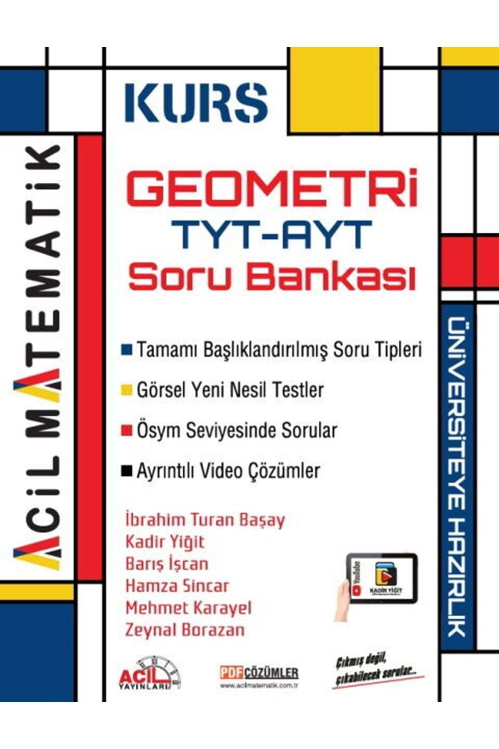 Acil Yayınları TYT AYT Geometri KURS Soru Bankası