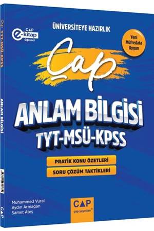 Çap Yayınları TYT MSÜ KPSS Türkçe Anlam Bilgisi Üniversiteye Hazırlık