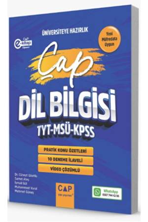 Çap Yayınları TYT MSÜ KPSS Dil Bilgisi Pratik Konu Özetleri Deneme İlaveli