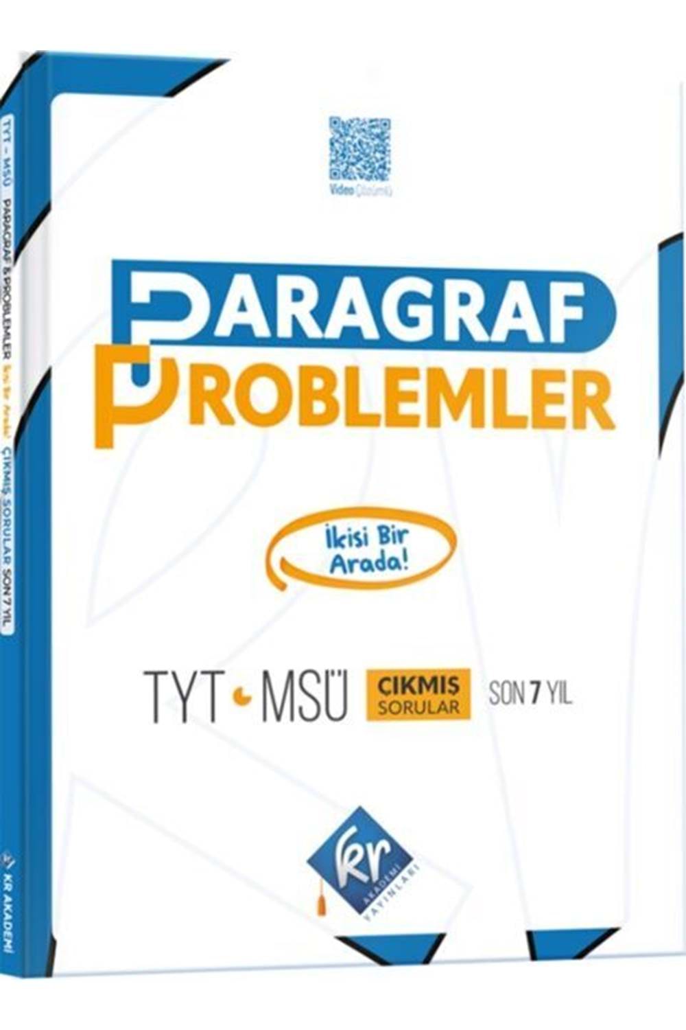 KR Akademi TYT MSÜ Paragraf Problemler Son 7 Yıl Çıkmış Sorular