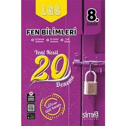 8. Sınıf Fen Bilimleri Branş Deneme Sınavı Simya Yayınları