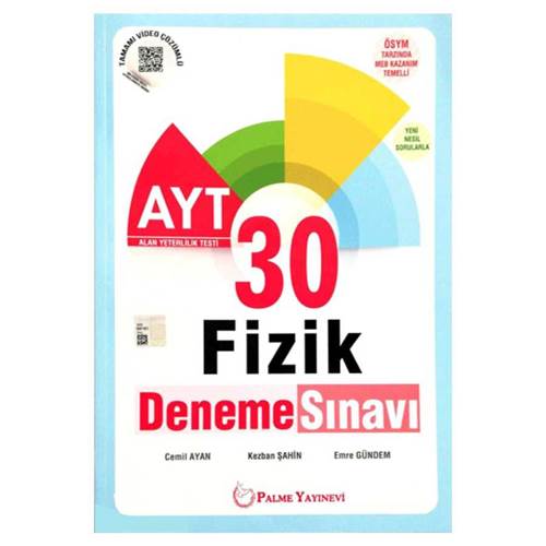 PALME YKS AYT FİZİK 30 DENEME SINAVI *YENİ*