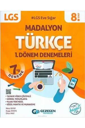 Gezegen Yayınları 8. Sınıf LGS 1. Dönem Türkçe 7 li Denemeleri