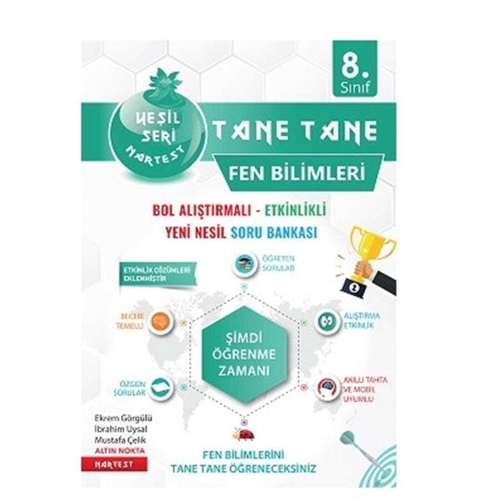 Nartest 8. Sınıf Yeşil Tane Tane Fen Bilimleri Soru Bankası