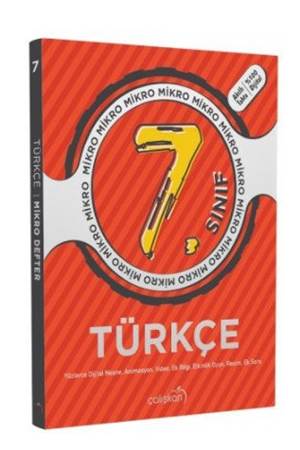 Çalışkan 7.Snf. Mikro Defter / Türkce