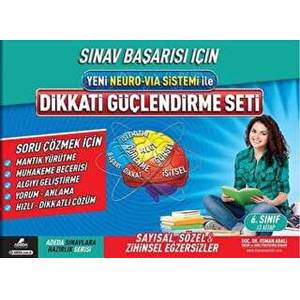 6. Sınıf Sınav Başarısı İçin Yeni Neuro-Via Sistemi İle Dikkati Güçlendirme Seti 3 Kitap Takım