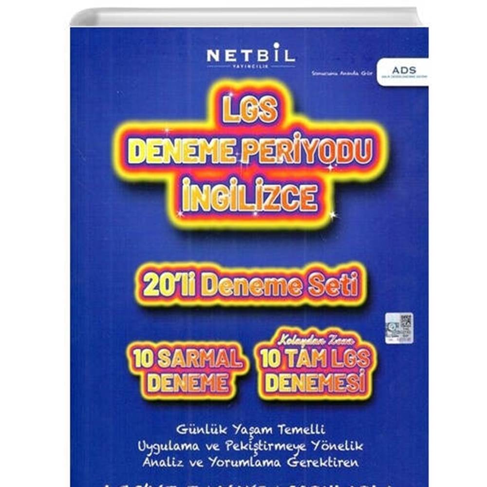 Netbil Yayıncılık 8. Sınıf LGS Deneme Periyodu İngilizce 20`li Deneme