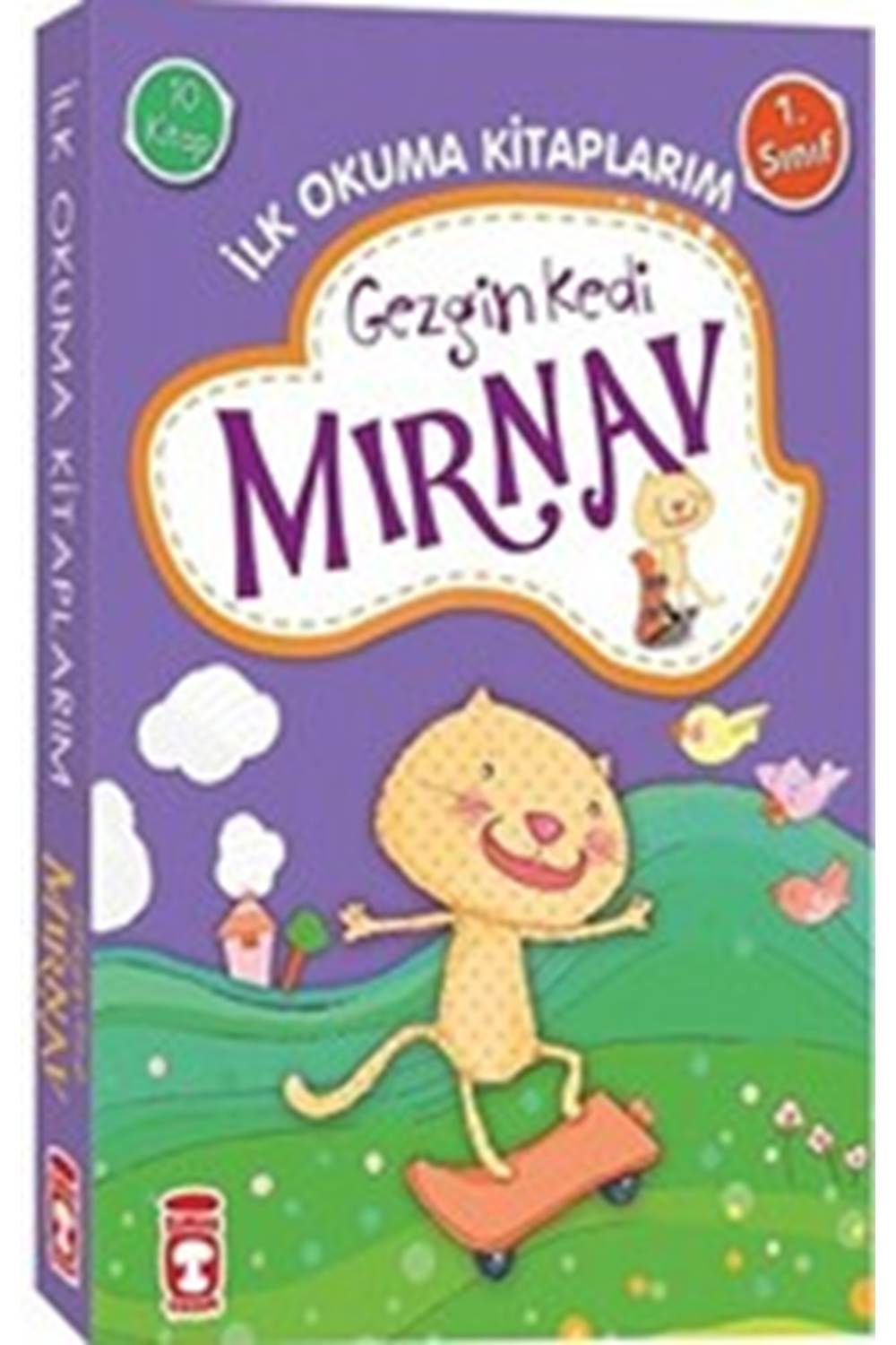 Gezgin Kedi Mırnav - İlk Okuma Kitaplarım Set (10 Kitap Takım)