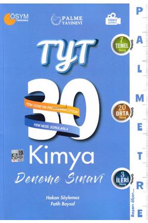 PALME YKS TYT KİMYA 30 DENEME PALMETRE VİDEO ÇÖZÜMLÜ *YENİ*