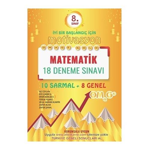 Omage Yayınları 8. Sınıf Matematik Gold 18 Deneme