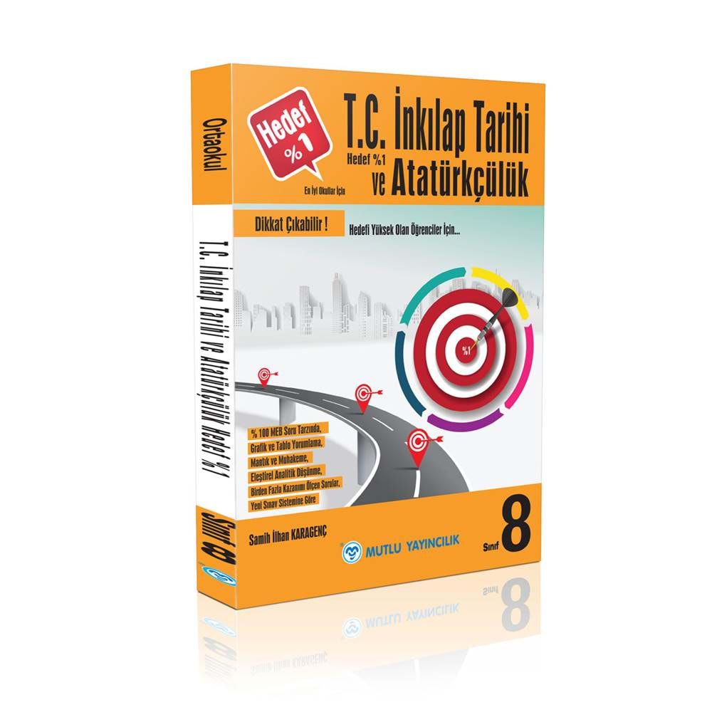 Mutlu Yayıncılık 8. Sınıf T.C. İnkılap Tarihi ve Atatürkçülük Yeni Nesil Soru Bankası Hedef % 1