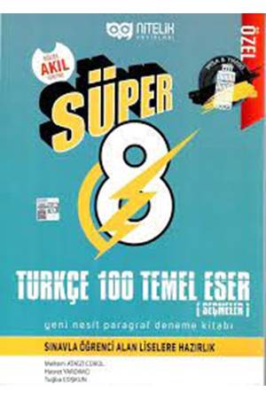 NİTELİK 8.SINIF SÜPER TÜRKÇE 100 TEMEL ESER PARAGRAF SORU YENİ NESİL